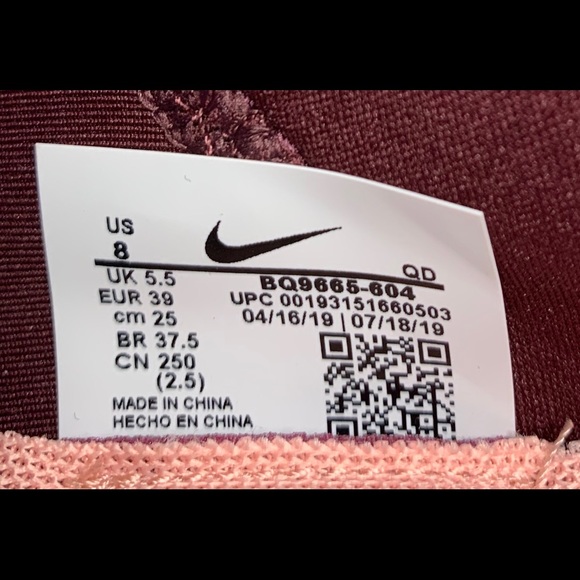 Nike Air Max Dia Winter Women's Night Maroon Style - Picture 7 of 7